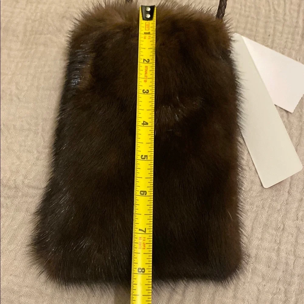 THE CASHMERE PROJECT Brown Fur BAG . New